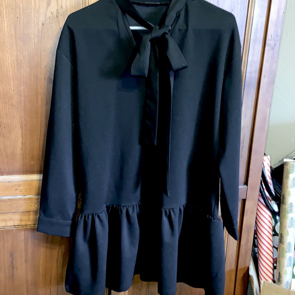 Shein Black Ruffle little black dress
